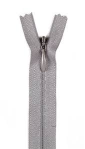 09 inch - Invisible Zipper - Unique by YKK - Medium Gray