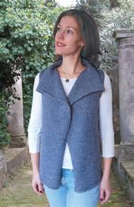 Dovetail Designs Drape Front Vest to Knit Pattern