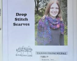 Himalaya Yarn Pattern Drop Stitch Scarves