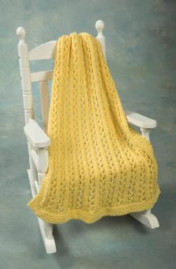 Encore Chunky Lace Baby Throw Pattern - F440