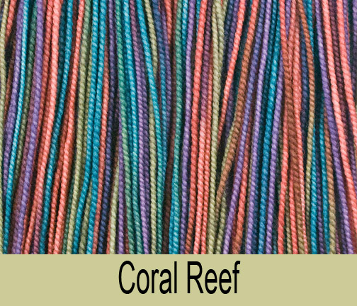 Prism Symphony Yarn in Colorway Coral Reef