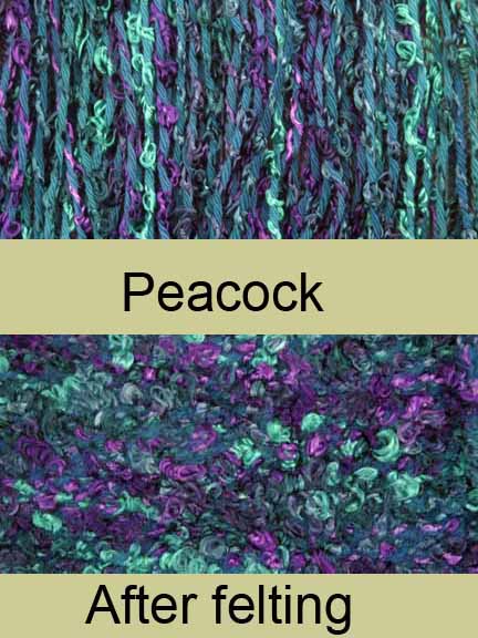 Prism Loopy Feltable Yarn Peacock