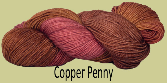 Prism Saki Sock Yarn Colorway Copper Penny