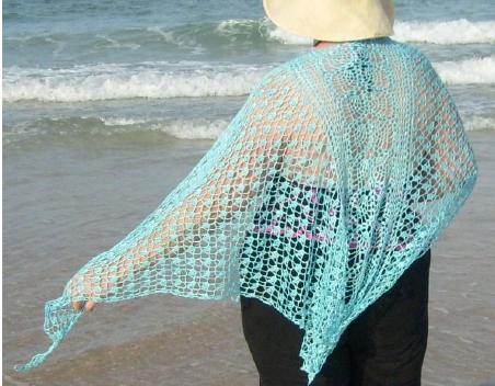Vilano Beach Crochet Shawl by Renee Barnes