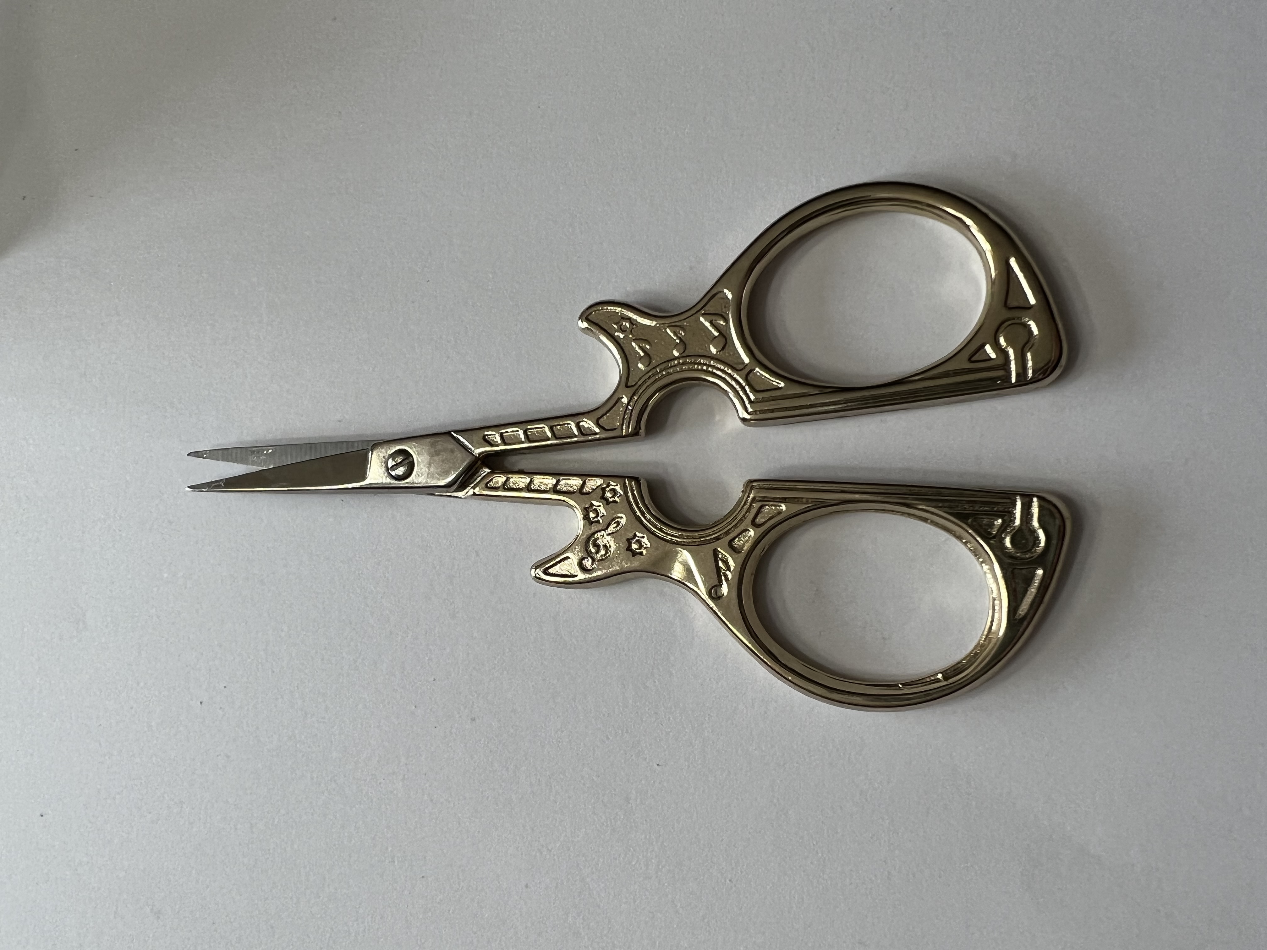 Guitar Scissors - Gold