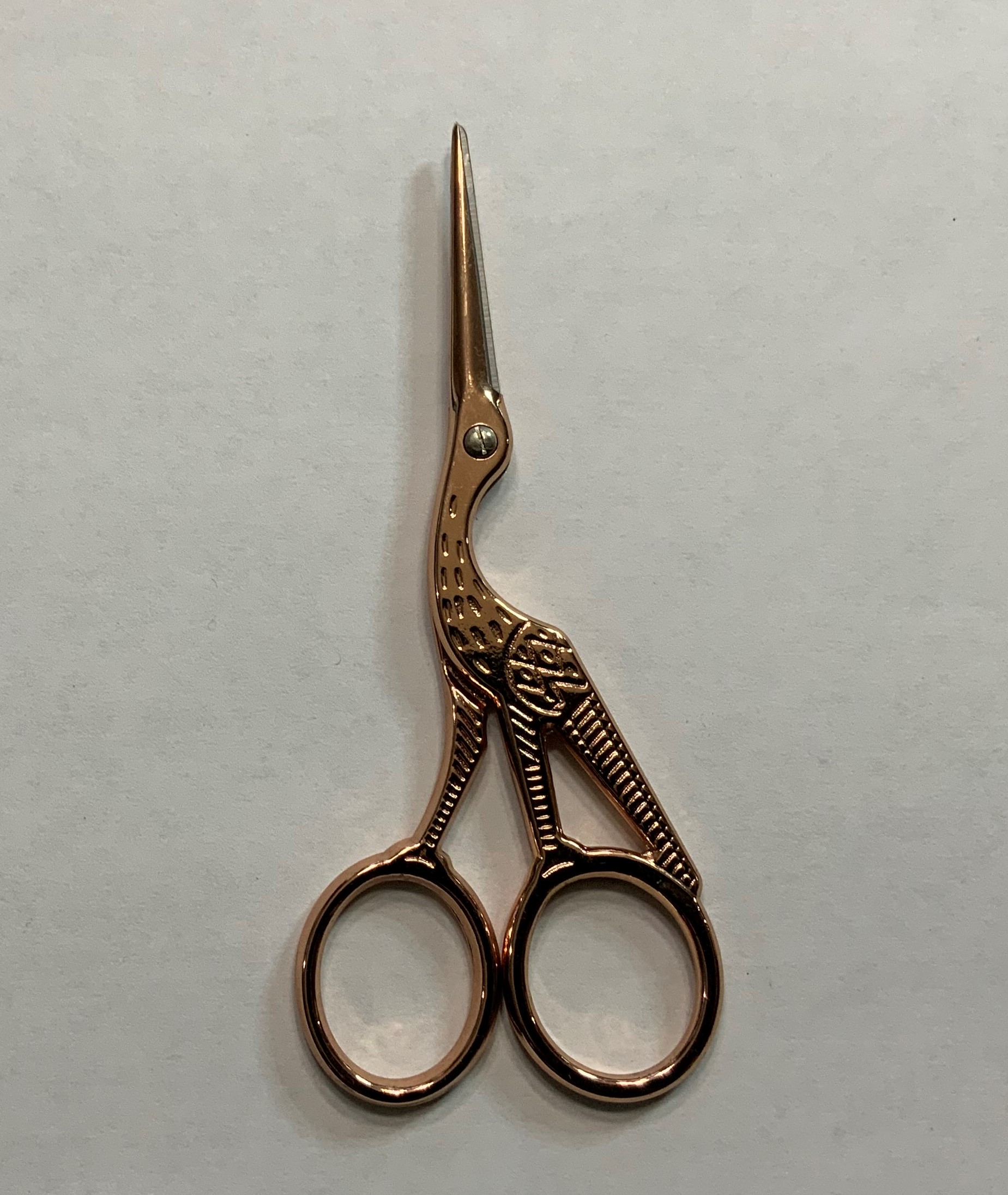 Crane Stork Scissors 4.5 inches - Rose Gold