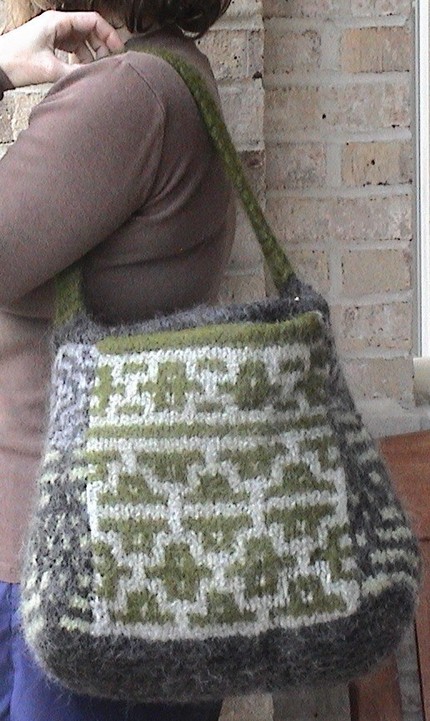 She Knits Jane Bag Pattern by Sharon Dreifuss