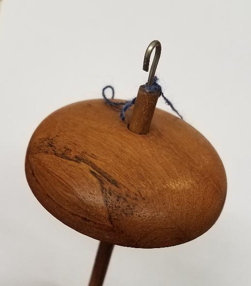 Rosamund Wood Turnings Drop Spindle - Teak - 2.5 inch 0.9 oz