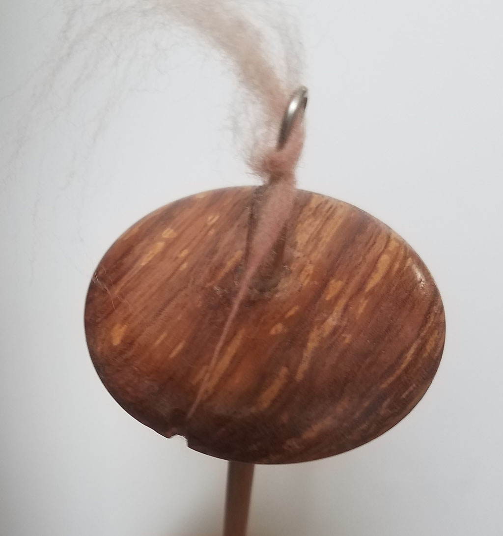 Rosamund Wood Turnings Drop Spindle - Figured Hardwood - 2.5 inch 0.9 oz