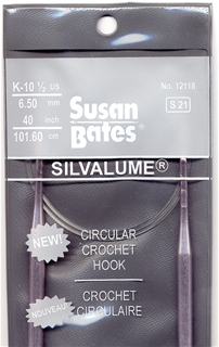 Susan Bates 40 inch Circular Crochet Hook Size #K10.5