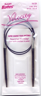 Susan Bates Velocity Knitting Needles US #11 (8 mm) 29 inch (73.5 cm)