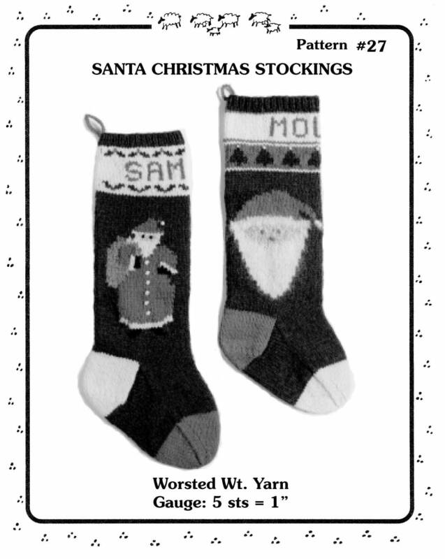Yankee Knitters Santa Christmas Stockings