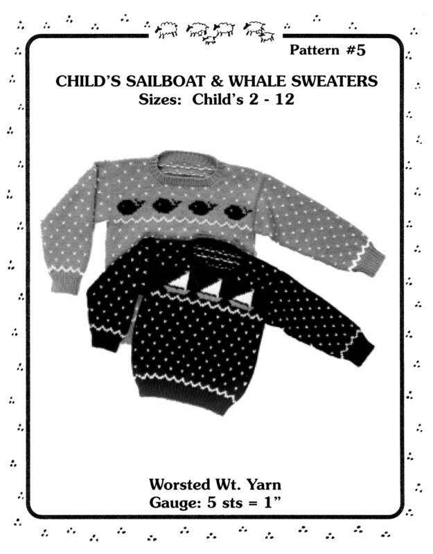 Yankee Knitters Childs Sailboat & Whale Sweaters - Childs 2-12