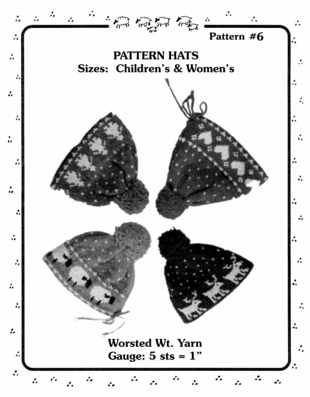 Yankee Knitters Pattern Hats - Childrens and Womens #6
