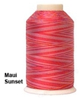 YLI 40/3 Variegated Machine Quilting Thread - 73V Maui Sunset