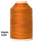 YLI 40/3 Variegated Machine Quilting Thread - 88V Aspen Gold