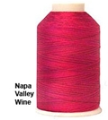 YLI 40/3 Variegated Machine Quilting Thread - 90V Napa Valley Wine