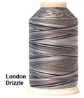 YLI 40/3 Variegated Machine Quilting Thread - 92V London Drizzle