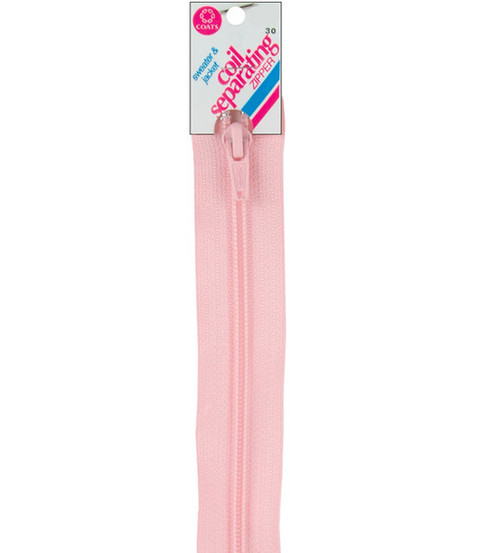 14 inch (36 cm) - Coats Coil Separating Zipper - Pink