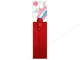 14 inch (36 cm) - Coats Coil Separating Zipper - Red