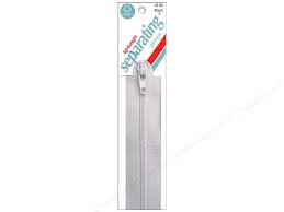 14 inch (36 cm) - Coats Lightweight Separating Zipper - White