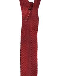18 inch (45 cm) - Invisible Zipper - Unique by YKK - Cranberry
